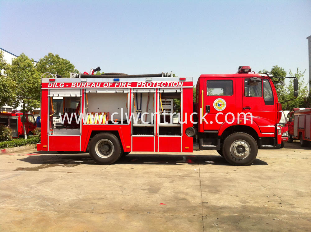 water foam fire truck 3